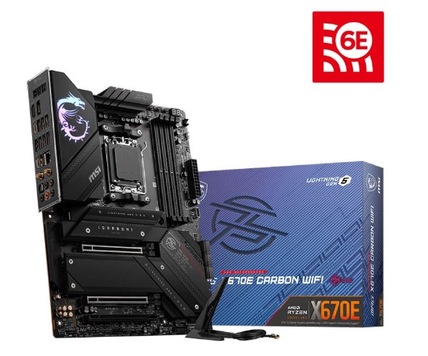 MSI MPG X670E CARBON WIFI AMD 7000 Series MOTHERBOARD TECS